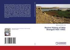 Buchcover von Review History of Bela-Shangul(1405-1960)