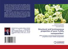 Copertina di Structural and luminescence properties of pure Y2SiO5 nanopowders