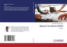 Buchcover von Nigerian Tax Review (2020)