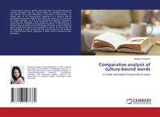 Buchcover von Comparative analysis of culture-bound words