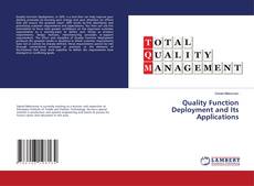 Buchcover von Quality Function Deployment and Its Applications