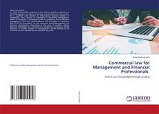 Copertina di Commercial law for Management and Financial Professionals