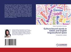Copertina di Сulture-bound words in Uzbek and English linguocultural space