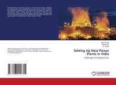 Buchcover von Setting Up New Power Plants in India