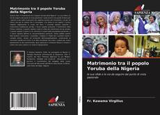 Capa do livro de Matrimonio tra il popolo Yoruba della Nigeria 