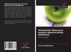 Portada del libro de Wskazówki dotyczące pisania dopuszczalnej publikacji