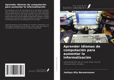 Capa do livro de Aprender idiomas de computación para aumentar la informatización 