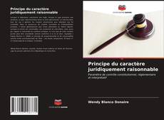 Buchcover von Principe du caractère juridiquement raisonnable
