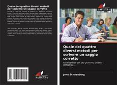 Portada del libro de Quale dei quattro diversi metodi per scrivere un saggio corretto