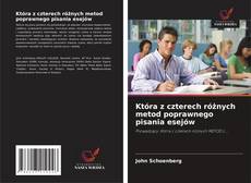 Buchcover von Która z czterech różnych metod poprawnego pisania esejów