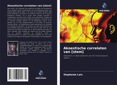 Bookcover of Akoestische correlaten van [stem]