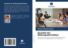 Portada del libro de Qualität der Bildungsaktivitäten