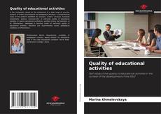 Capa do livro de Quality of educational activities 