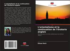 Обложка L'orientalisme et la continuation de l'Oratorio anglais