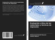 Buchcover von Evaluación crítica de los materiales y técnicas de impresión