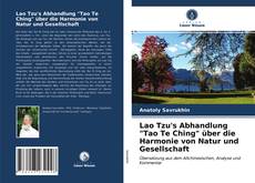 Couverture de Lao Tzu's Abhandlung "Tao Te Ching" über die Harmonie von Natur und Gesellschaft