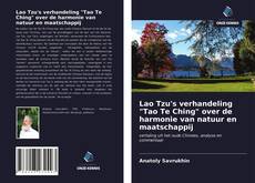 Portada del libro de Lao Tzu's verhandeling "Tao Te Ching" over de harmonie van natuur en maatschappij
