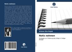 Bookcover of Notiz nehmen