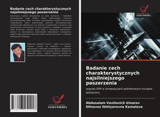 Buchcover von Badanie cech charakterystycznych najsilniejszego poszerzenia