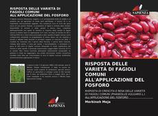 Buchcover von RISPOSTA DELLE VARIETÀ DI FAGIOLI COMUNI ALL'APPLICAZIONE DEL FOSFORO