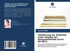 Portada del libro de Validierung der Stabilität unter Angabe der Analysemethode durch RP-HPLC