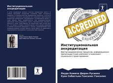 Институциональная аккредитация的封面