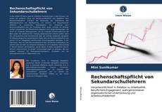 Обложка Rechenschaftspflicht von Sekundarschullehrern