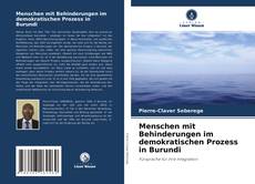 Bookcover of Menschen mit Behinderungen im demokratischen Prozess in Burundi