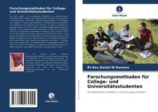 Forschungsmethoden für College- und Universitätsstudenten kitap kapağı