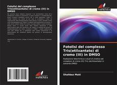 Capa do livro de Fotolisi del complesso Tris(etilxantato) di cromo (III) in DMSO 