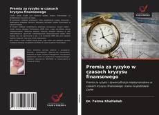 Capa do livro de Premia za ryzyko w czasach kryzysu finansowego 