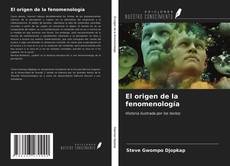 Buchcover von El origen de la fenomenología