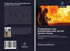 Programma voor brandonderzoek op het eerste niveau的封面