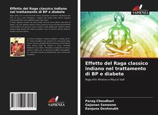 Buchcover von Effetto del Raga classico indiano nel trattamento di BP e diabete