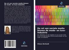 Portada del libro de De rol van sociale media binnen de mode- en luxe-industrie