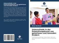 Capa do livro de Unterschiede in der Entwicklungskunst von gehörlosen und hörenden Kindern 