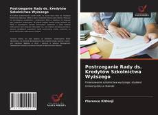 Buchcover von Postrzeganie Rady ds. Kredytów Szkolnictwa Wyższego