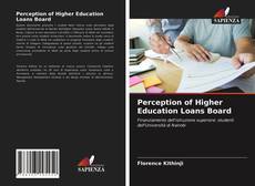 Perception of Higher Education Loans Board kitap kapağı