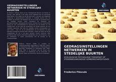 Portada del libro de GEDRAGSINSTELLINGEN NETWERKEN IN STEDELIJKE BUURTEN