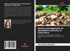 Portada del libro de Waste management of demolition activity in Lima-Peru