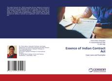 Buchcover von Essence of Indian Contract Act