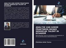 Portada del libro de ANALYSE VAN GOEDE PRAKTIJKEN INZAKE MENSELIJK TALENT IN ECUADOR