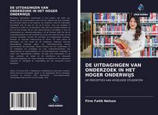 Buchcover von DE UITDAGINGEN VAN ONDERZOEK IN HET HOGER ONDERWIJS