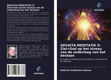 Portada del libro de ADVAITA MEDITATIE II: Ziel=God op het niveau van de onderlaag van het bestaan
