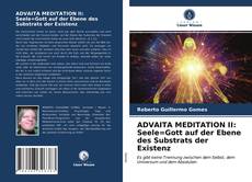 Couverture de ADVAITA MEDITATION II: Seele=Gott auf der Ebene des Substrats der Existenz