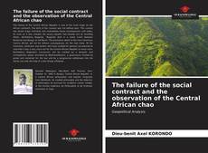 Portada del libro de The failure of the social contract and the observation of the Central African chao