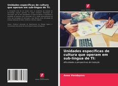 Portada del libro de Unidades específicas de cultura que operam em sub-língua de TI: