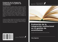 Buchcover von Evaluación de la integración institucional en la gestión de ecosistemas