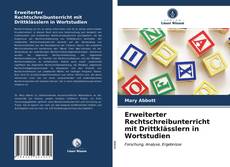 Capa do livro de Erweiterter Rechtschreibunterricht mit Drittklässlern in Wortstudien 