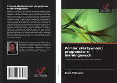 Portada del libro de Pomiar efektywności programów e-learningowych